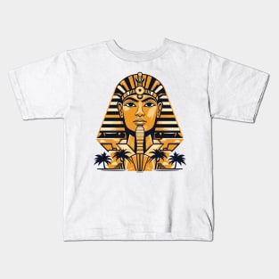 Ancient Egypt Golden Elegance: Modern Mythology & Ancient Grandeur Kids T-Shirt